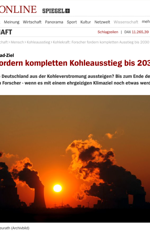 Studie zum 1,5-Grad-Ziel: Forscher fordern kompletten Kohleausstieg bis 2030