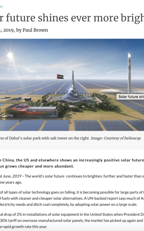 Solar future shines ever more brightly