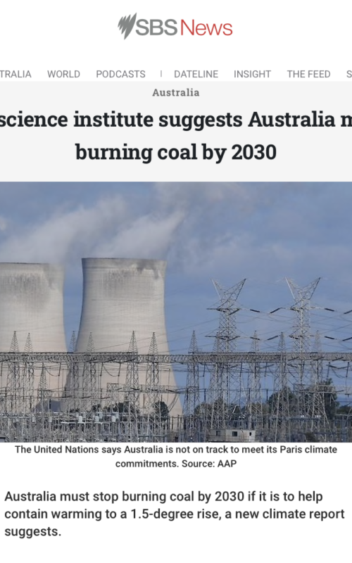 Climate science institute suggests Australia must stop burning coal by 2030