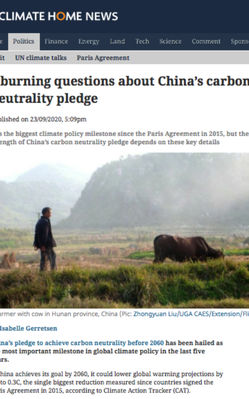 5 burning questions about China’s carbon neutrality pledge