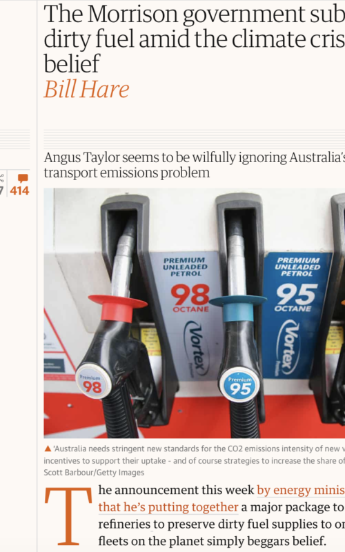 The Morrison government subsidising dirty fuel amid the climate crisis beggars belief