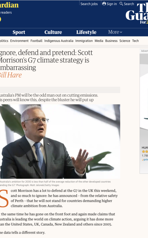 Ignore, defend and pretend: Scott Morrison’s G7 climate strategy is embarrassing
