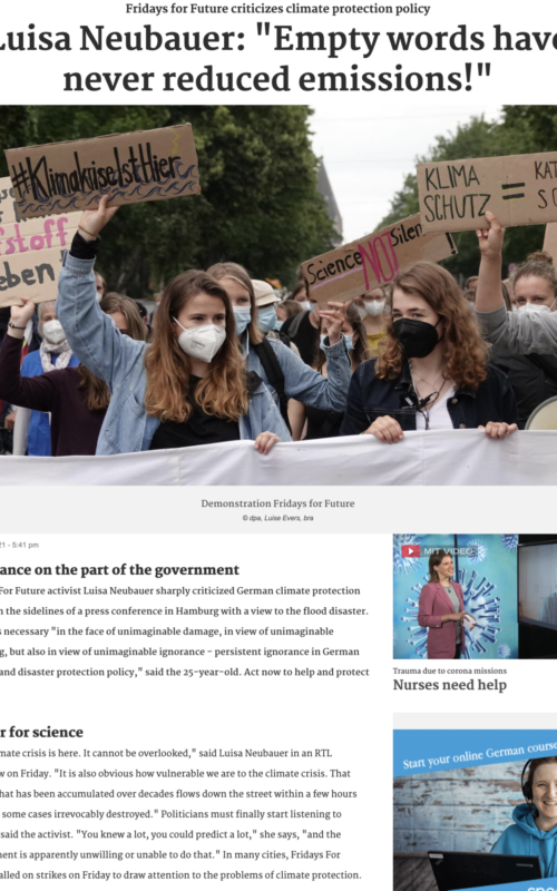 Hamburg: Fridays For Future and Luisa Neubauer condemn German climate protection policy