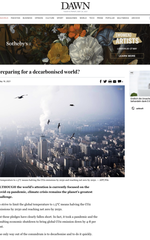 Is Pakistan preparing for a decarbonised world?