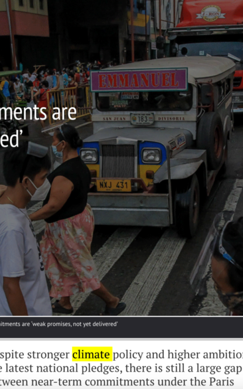 UNEP: Current climate commitments are ‘weak promises, not yet delivered’