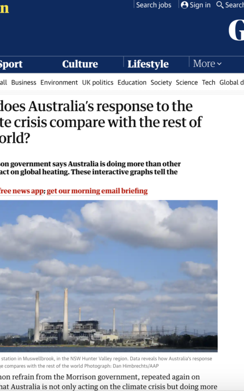 How does Australia’s response to the climate crisis compare with the rest of the world?