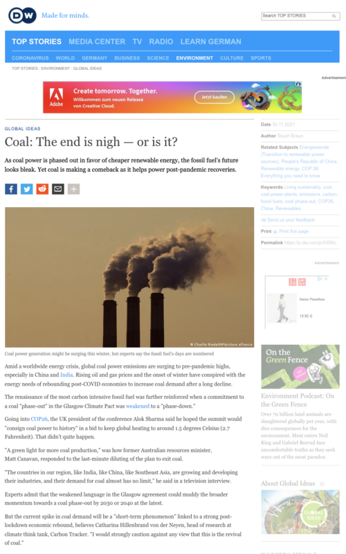 Coal: The end is nigh — or is it?