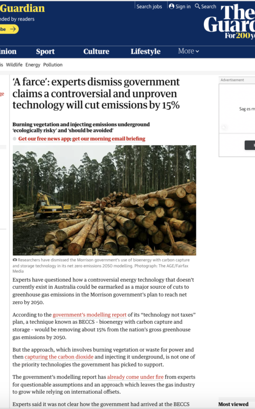 ‘A farce’: experts dismiss government claims a controversial and unproven technology will cut emissions by 15%