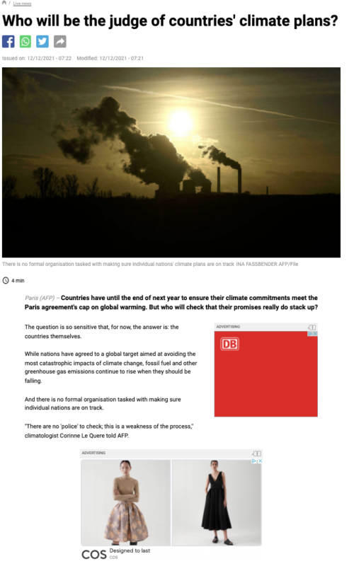 Who will be the judge of countries' climate plans?