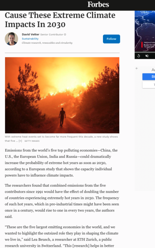 Just 5 Major Polluters Could Cause These Extreme Climate Impacts In 2030