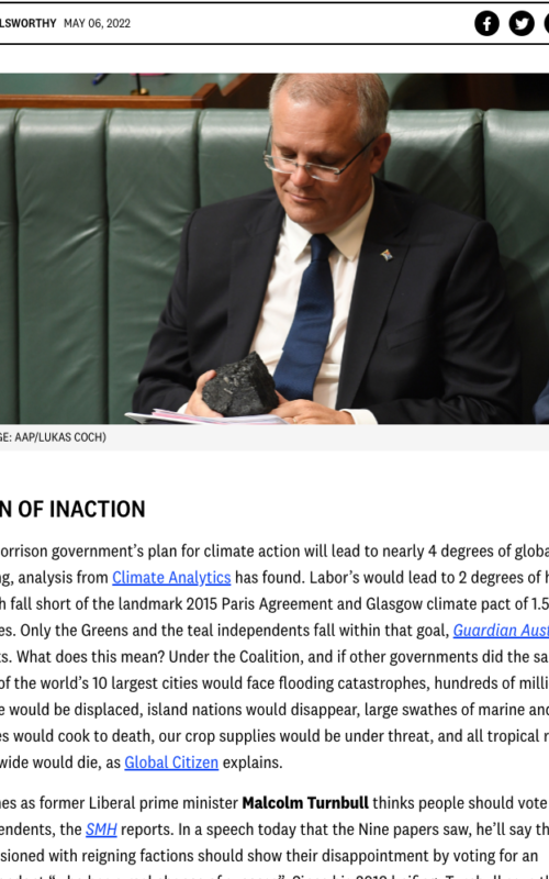 A heated issue: plan of inaction