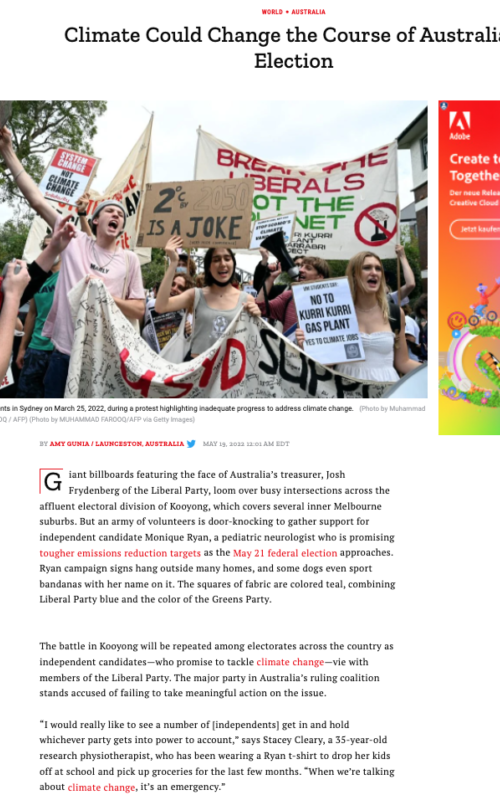 Climate Could Change the Course of Australia's Election