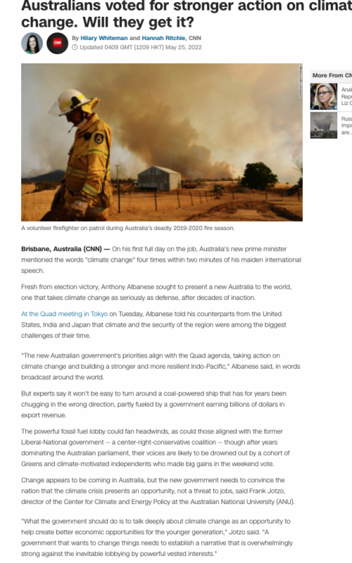 Australians voted for stronger action on climate change. Will they get it?