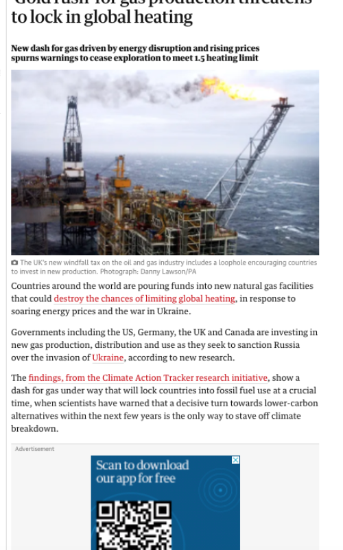 ‘Gold rush’ for gas production threatens to lock in global heating