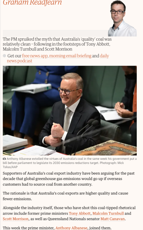 Albanese parrots a pro-coal talking point as Ampol offers ‘carbon neutral’ petrol