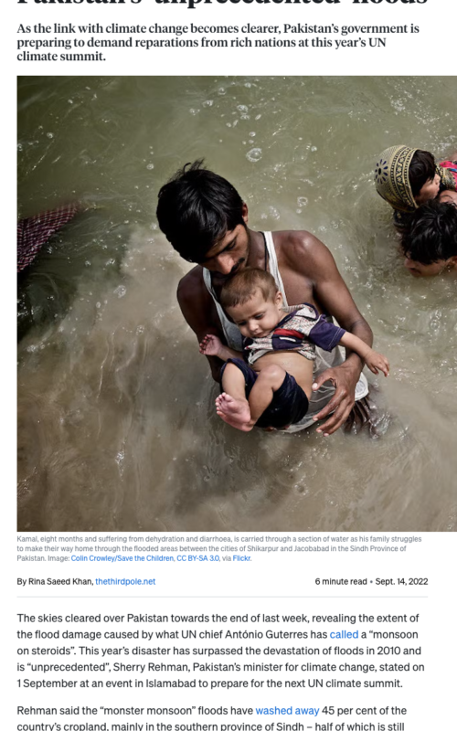 Climate scientists explain Pakistan’s ‘unprecedented’ floods