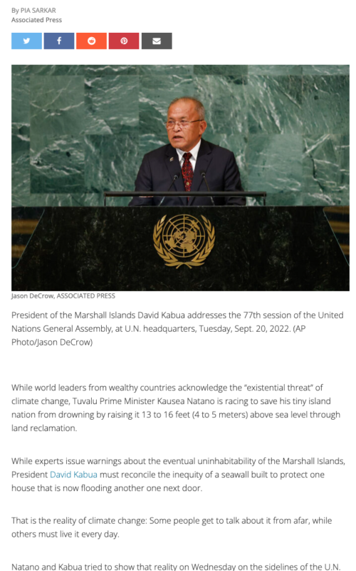 Drowning Island Nations: 'This Is How A Pacific Atoll Dies'