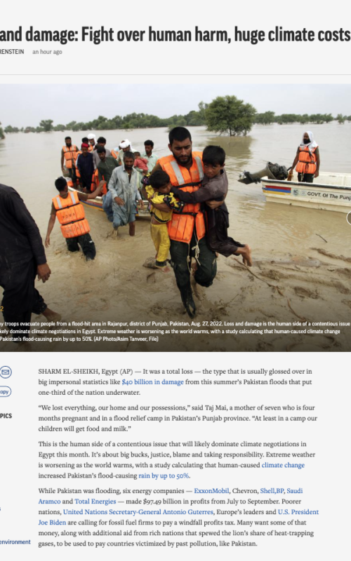 Loss and damage: Fight over human harm, huge climate costs