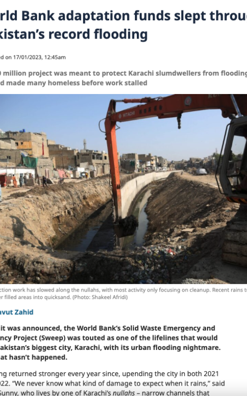 World Bank adaptation funds slept through Pakistan’s record flooding