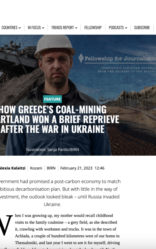 How Greece’s Coal-mining Heartland Won a Brief Reprieve After the War in Ukraine