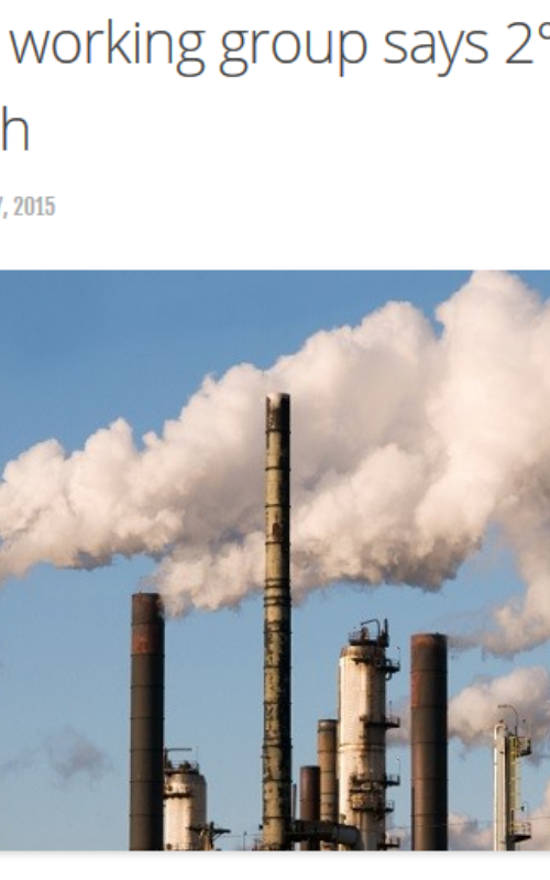 High-level UN working group says 2°C warming limit is too high