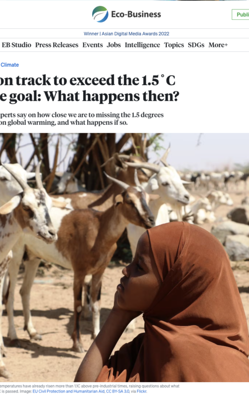 We're on track to exceed the 1.5˚C climate goal: what happens then?