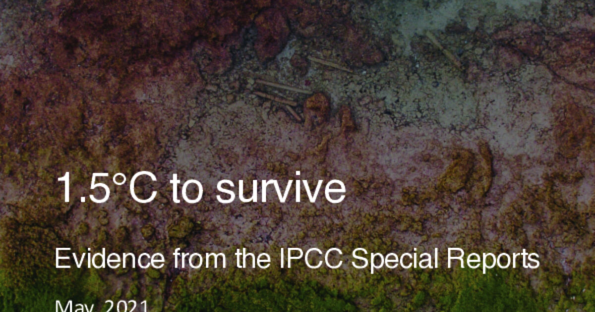 Climate Analytics | 1.5°C to survive: evidence from the IPCC Special…