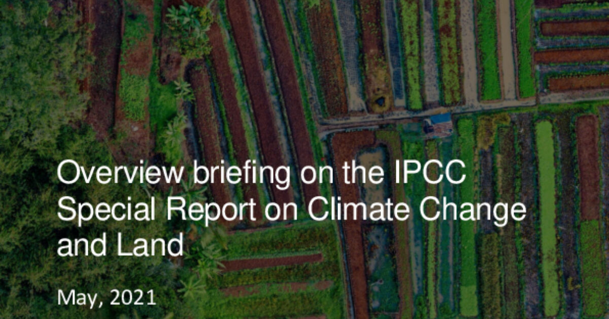 Climate Analytics | Overview briefing on the IPCC Special Report on…