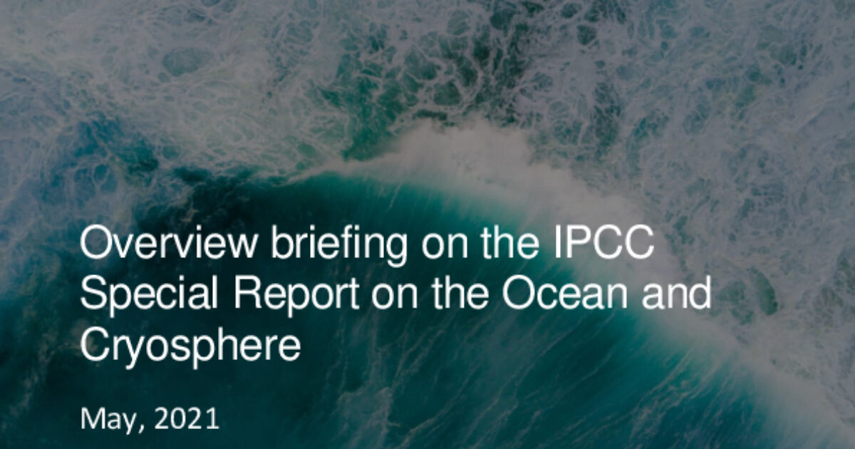 Climate Analytics | Overview briefing on the IPCC Special Report on…