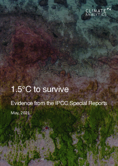 1.5°C to survive: evidence from the IPCC Special Reports