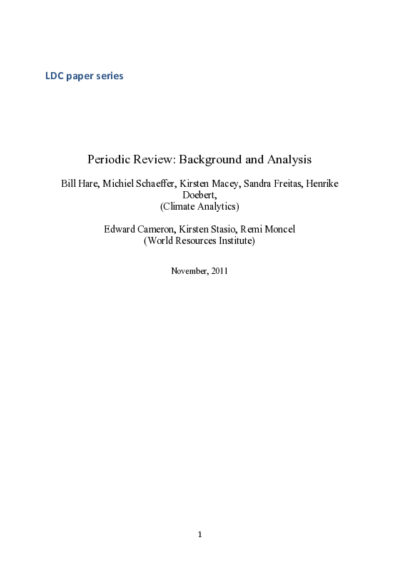 Periodic Review, background and analysis