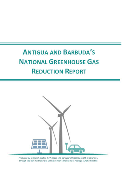 Antigua and Barbuda's national greenhouse gas reduction report