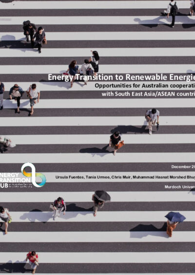 Energy Transition to Renewable Energies: Opportunities for Australian cooperation with South East Asia/ASEAN countries