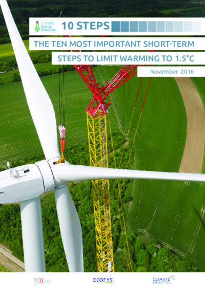 The ten most important short-term steps to limit warming to 1.5°C
