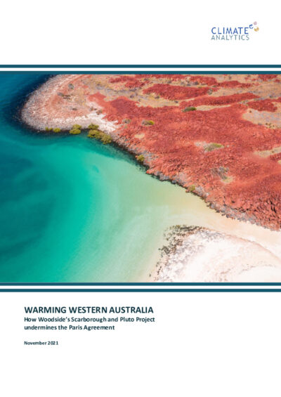Woodside’s Scarborough and Pluto Project undermines the Paris Agreement