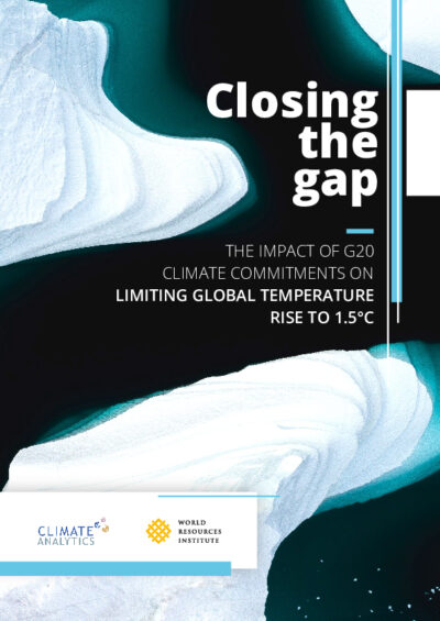 Closing the gap: the impact of G20 climate commitments on limiting temperature rise to 1.5°C