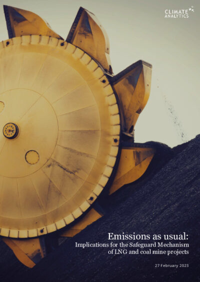 Emissions as usual: implications for the Safeguard Mechanism of LNG and coal mine projects