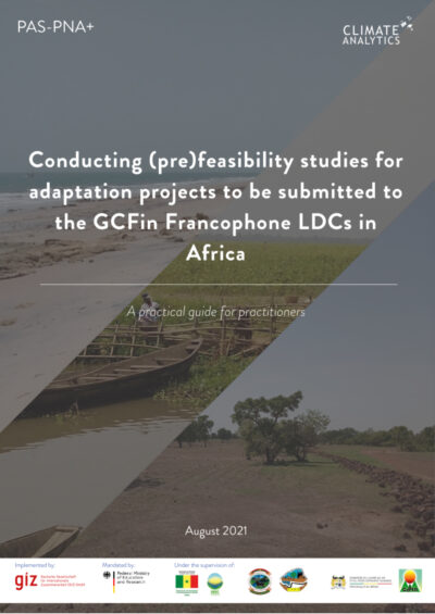 Conducting (pre)feasibility studies for adaptation projects to be submitted to the GCF in Francophone LDCs in Africa