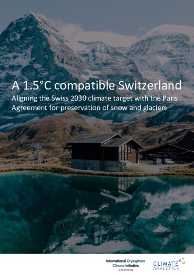 A 1.5°C compatible Switzerland
