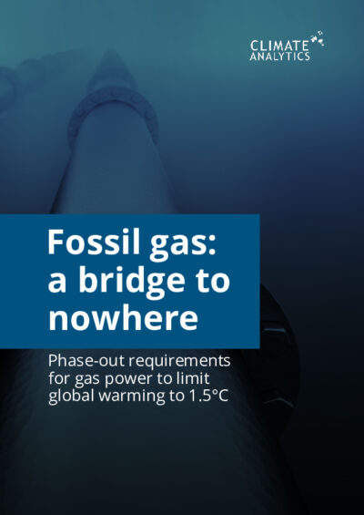 Fossil gas: a bridge to nowhere