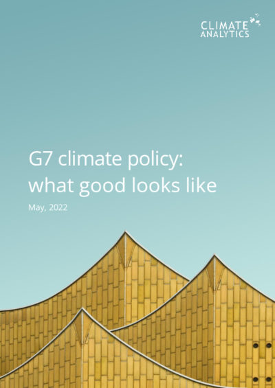 G7 climate policy: what good looks like
