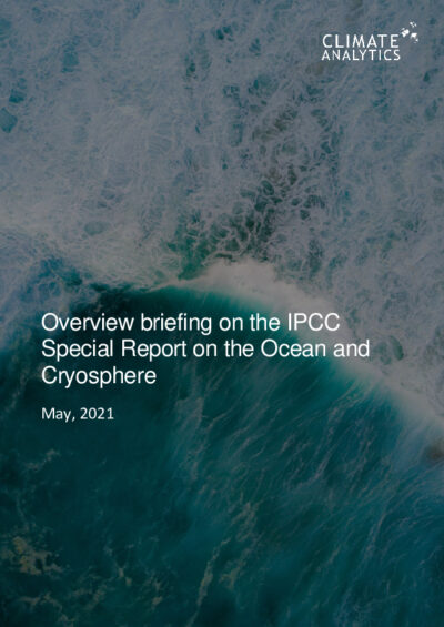 Overview briefing on the IPCC Special Report on the Ocean and Cryosphere