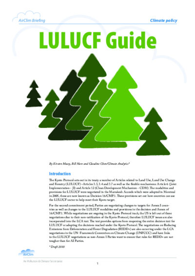 LULUCF guide
