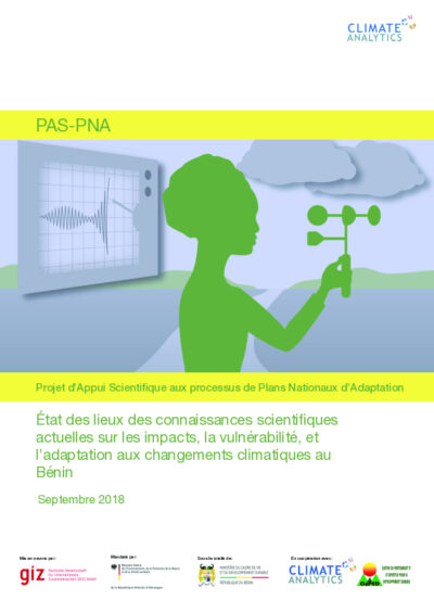 Benin: scientific knowledge on impact, vulnerability and adaptation to climate change (in French)