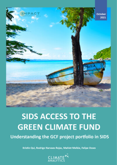 SIDS access to the Green Climate Fund - understanding the GCF portfolio in small island developing states